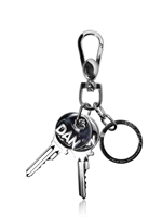 DSQUARED - DEAN DAN ENAMELED DOUBLE KEY KEY HOLDER