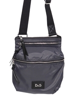 D&G - LEATHER AND NYLON SHOULDER BAG