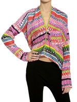 D&G - LETTER PRINTED CHIFFON TAIL SHIRT