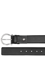 SALVATORE FERRAGAMO - 4CM GENÄHTER KALBSLEDER GÜRTEL - SCHWARZ