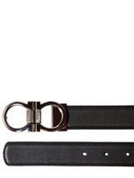 SALVATORE FERRAGAMO - 2,5CM GENÄHTER KALBSLEDER RVER GÜRTEL