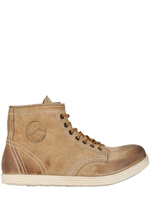 PREVENTI - SNEAKERS BASSI DI KUDU RUVIDO E CERATO