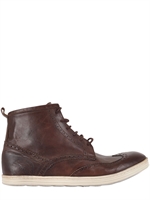 PREVENTI - SNEAKERS DI PELLE STILE BROGUE