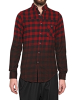 DEAD MEAT - CAMICIA DEGRADE' DI FLANELLA VESTIBILITA' SLIM
