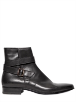 LANVIN - STIVALE DI PELLE CON FIBBIA