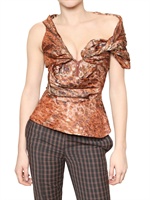 VIVIENNE WESTWOOD - SPOTTED TAFFETA BUSTIER TOP