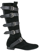 VIVIENNE WESTWOOD - 20MM SUEDE AND CALF BUCKLE STRAPS BOOTS