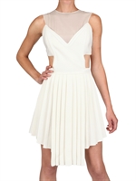 HAKAAN - VISKOSE CREPE UND GAUZE KLEID