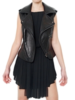 HAKAAN - NAPPA VEST LEATHER JACKET