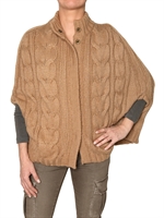 MASON'S - CABLE KNIT CAPE SWEATER