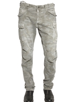 REAL THING BY MASON'S - CAMOUFLAGE STRETCH CARGO TROUSERS