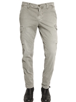 REAL THING BY MASON'S - 18CM STRETCH GABARDINE CARGO TROUSERS