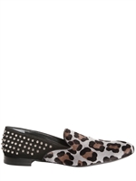 GIACOMORELLI - MOCASSINI DI CAVALLINO LEOPARDATO & BORCHIE