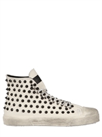 GIENCHI - STUDDED COTTON CANVAS SNEAKERS