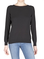 ANNAPURNA - BOAT NECK CASHMERE KNIT SWEATER