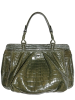 ZAGLIANI - CROCODILE MINERVA MEDIUM TOP HANDLE