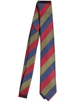 LANVIN - 7CM STRIPED SILK TWILL TIE