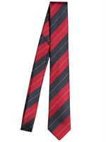 LANVIN - 7CM STRIPED SILK TWILL TIE