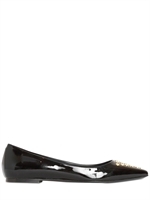 ROGER VIVIER - PATENT PONTY STUDDED FLATS