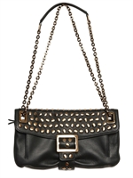 ROGER VIVIER - METROPOLITAN CALFSKIN STUDDED SHOULDER B