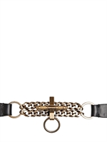 GIVENCHY - CHAINED CALFSKIN DOG COLLAR
