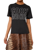 HOUSE OF HOLLAND - BEDRUCKTES BAUMWOLL JERSEY T-SHIRT