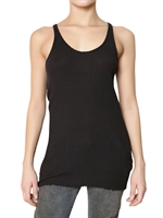 BALMAIN - GERIPPTES BAMWOLL TANK TOP