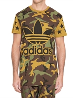 ADIDAS ORIGINALS BY ORIGINALS - CAMOUFLAGE LOGO JERSEY T-SHIRT