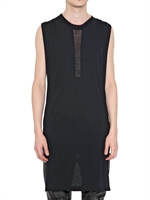 DAMIR DOMA - GAUZE INSERT JERSEY VEST T-SHIRT