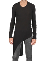 JULIUS - CASHMERE BLEND RIBBED JERSEY T-SHIRT