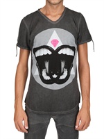 TOM REBL - PRINTED COTTON JERSEY T-SHIRT