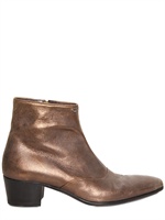 TOM REBL - STIVALI DI PELLE METALLIZZATA 5CM