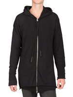 IF ONLY WAS TRUE - ALPACA KNIT DOUBLE LAYERED ZIP SWEATER