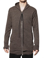 IF ONLY WAS TRUE - ALPACA KNIT DOUBLE LAYERED ZIP SWEATER