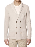 BALLANTYNE - RIBBED CASHMERE CARDIGAN SWEATER