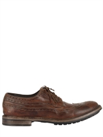 SHOTO - HORSE LEATHER BROGUE LACE-UP SHOES