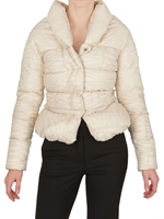 ERMANNO BY ERMANNO SCERVINO - PUFF COLLAR MATT NYLON DOWN JACKET