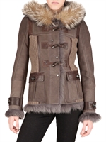 DON VANQUISHER - FOX COLLAR NUBUCK LEATHER JACKET