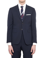 THOM BROWNE - JACKE IN COOL WOLLE - NAVYBLAU
