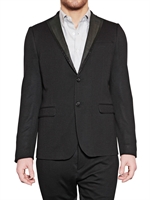TONELLO - ORGANZA REVERE FELTED WOOL JACKET - BLACK