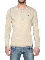CYCLE - WASHED STRETCH JERSEY LONG SLEEVED T-SHI