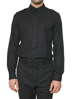 GIVENCHY - WOOL BLEND TWILL MILITARY SHIRT