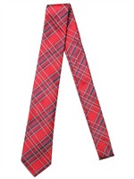 GIVENCHY - 7CM CHECKED SILK CANNETE TIE