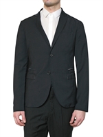 NEIL BARRETT - CREASED STRETCH COOL WOOL JACKET