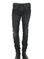 NEIL BARRETT - JEANS SPRAYED POLIESTERE DENIM 16CM