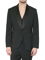 NEIL BARRETT - PRESSED COOL WOOL TUXEDO JACKET