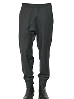 NEIL BARRETT - HERRINGBONE WOOL JOGGER STYLE TROUSERS
