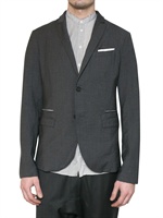 NEIL BARRETT - CREASED STRETCH COOL WOOL JACKET