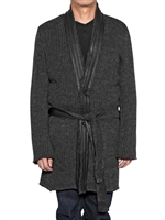 SHELLAC - LEATHER PIPING KNIT CARDIGAN SWEATER