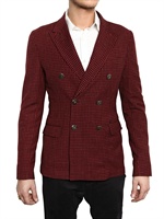 FUTURO LAB 001 - CHECKED WOOL CANVAS JACKET